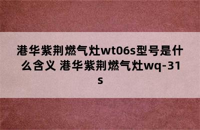 港华紫荆燃气灶wt06s型号是什么含义 港华紫荆燃气灶wq-31s